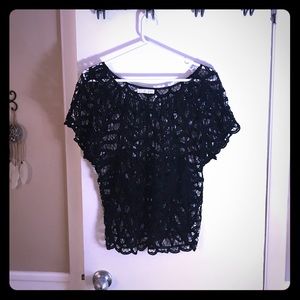Hinge black lace top - Size S
